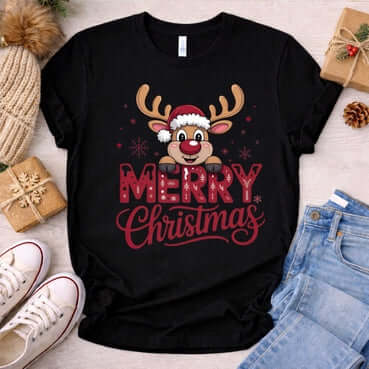 ТЕНИСКА "С НАДПИС MERRY CHRISTMAS" - 1