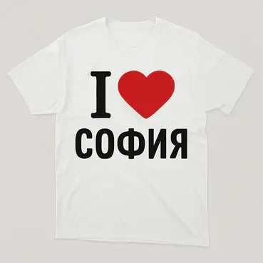 Тениска "Аз обичам София"(I LOVE SOFIA)
