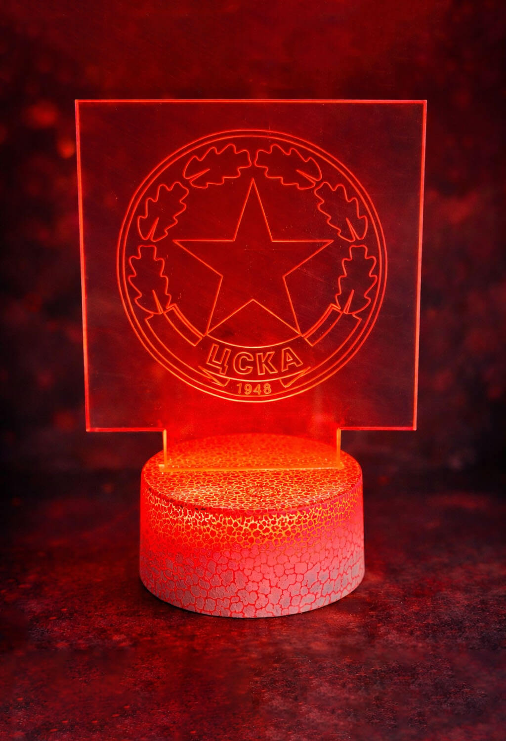 3D LED ЛАМПА - ЦСКА (CSKA) – продуктова снимка