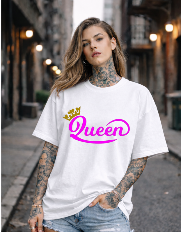 Oversized - Тениска с илюстративен знак