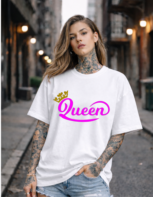 Oversized - Тениска с илюстративен знак