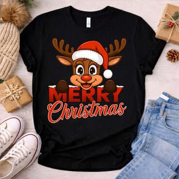 ТЕНИСКА "С НАДПИС MERRY CHRISTMAS"