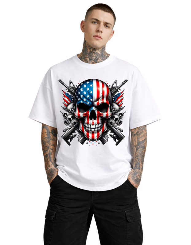 Oversized - Тениска с ясно очертан знак