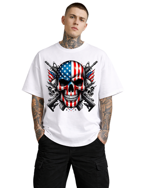 Oversized - Тениска с ясно очертан знак