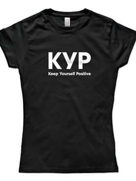 Тениска "КУР - Keep Yourself Positive"