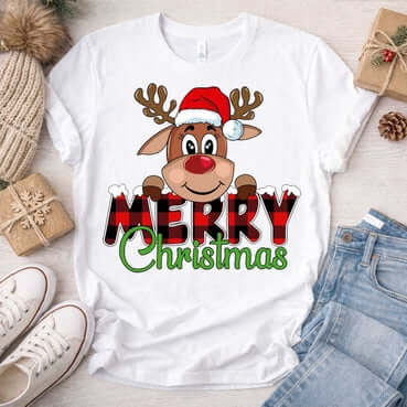 ТЕНИСКА "С НАДПИС MERRY CHRISTMAS" -2