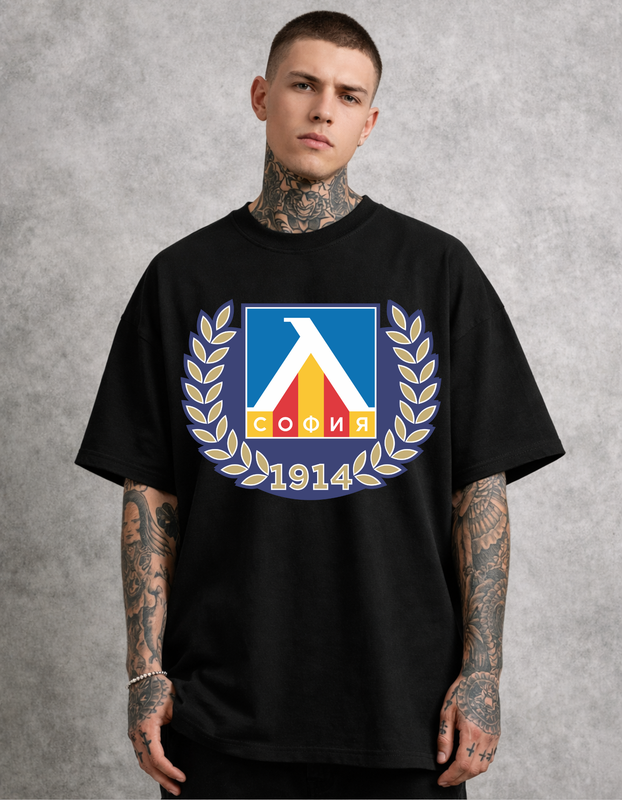 Tricou supradimensionat cu imprimeu expresiv