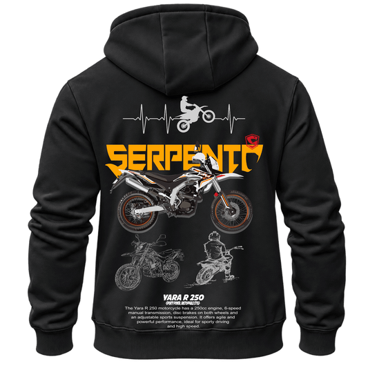 Суитчър Serpento Trail – KM26-011, черен, изглед отзад
