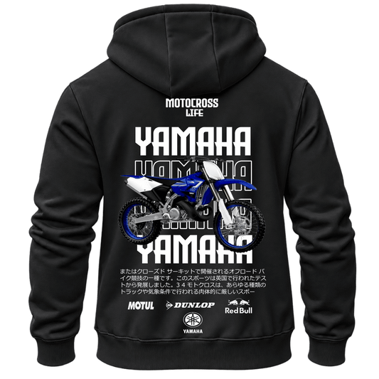 Суитчър Yamaha Motocross Life – KM26-015, черен, изглед отзад
