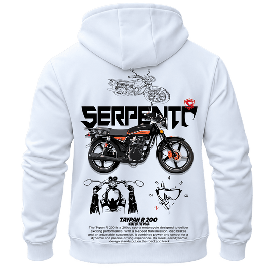 Суитчър Serpento Imperial 200 – KM26-017, бял, изглед отзад