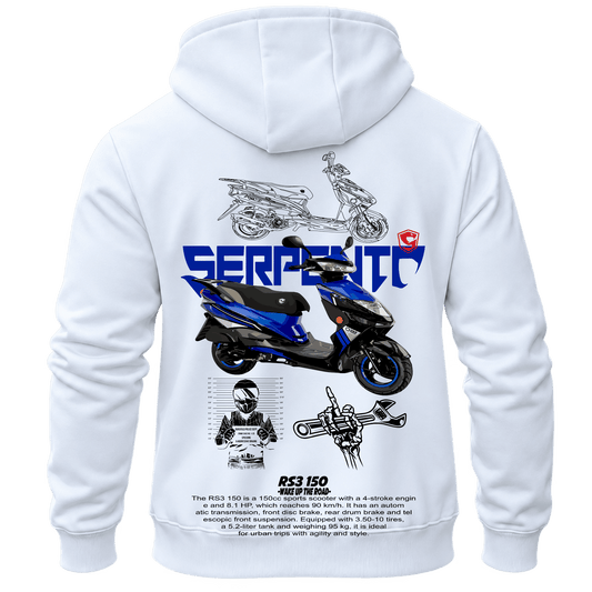 Суитчър Serpento RS3 150 – KM26-021, бял, изглед отзад