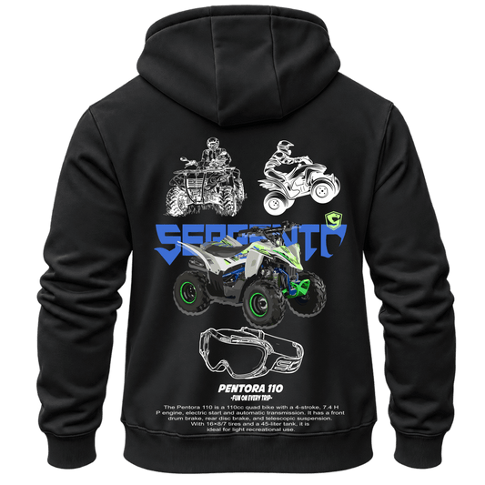 Суитчър Serpento Pentora 110 ATV – KM26-024, черен, изглед отзад
