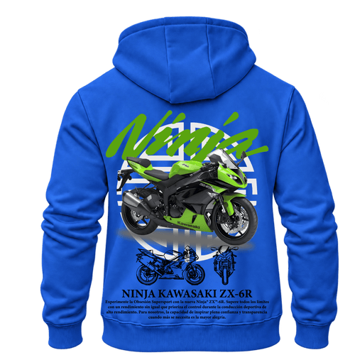 Суитчър Kawasaki Ninja ZX-6R Blue – KM26-027, син, изглед отзад