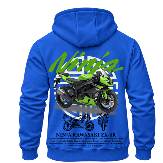Суитчър Kawasaki Ninja ZX-6R Blue – KM26-027, син, изглед отзад