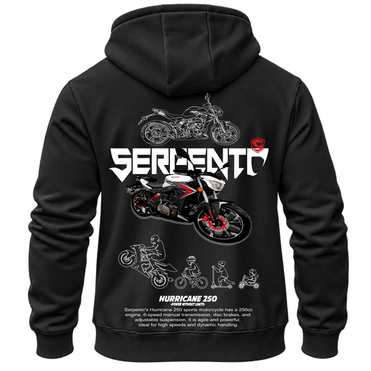 Суитчър Serpento Hurricane 250 – KM26-050, черен, изглед отзад