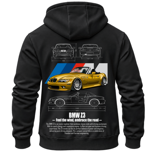 Суитчър BMW Z3 – KM26-066, черен, изглед отзад