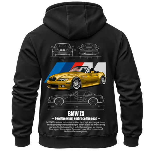 Суитчър BMW Z3 – KM26-066, черен, изглед отзад