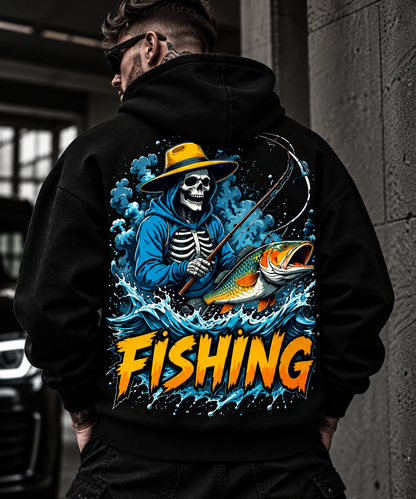 Суитчър Fishing Skeleton Blue