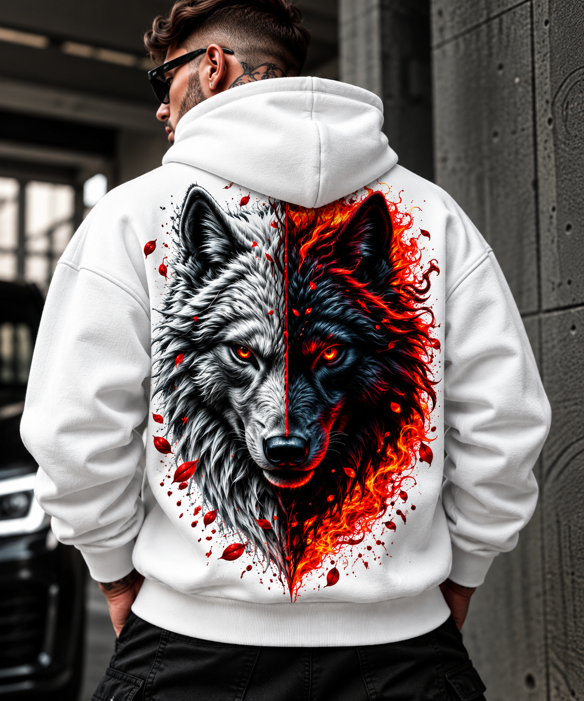 Суитчър Wolf Fire White