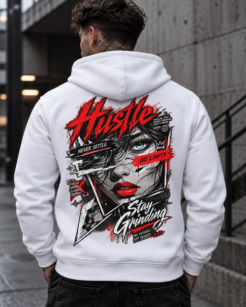 Суитчър Hustle Stay Grinding White